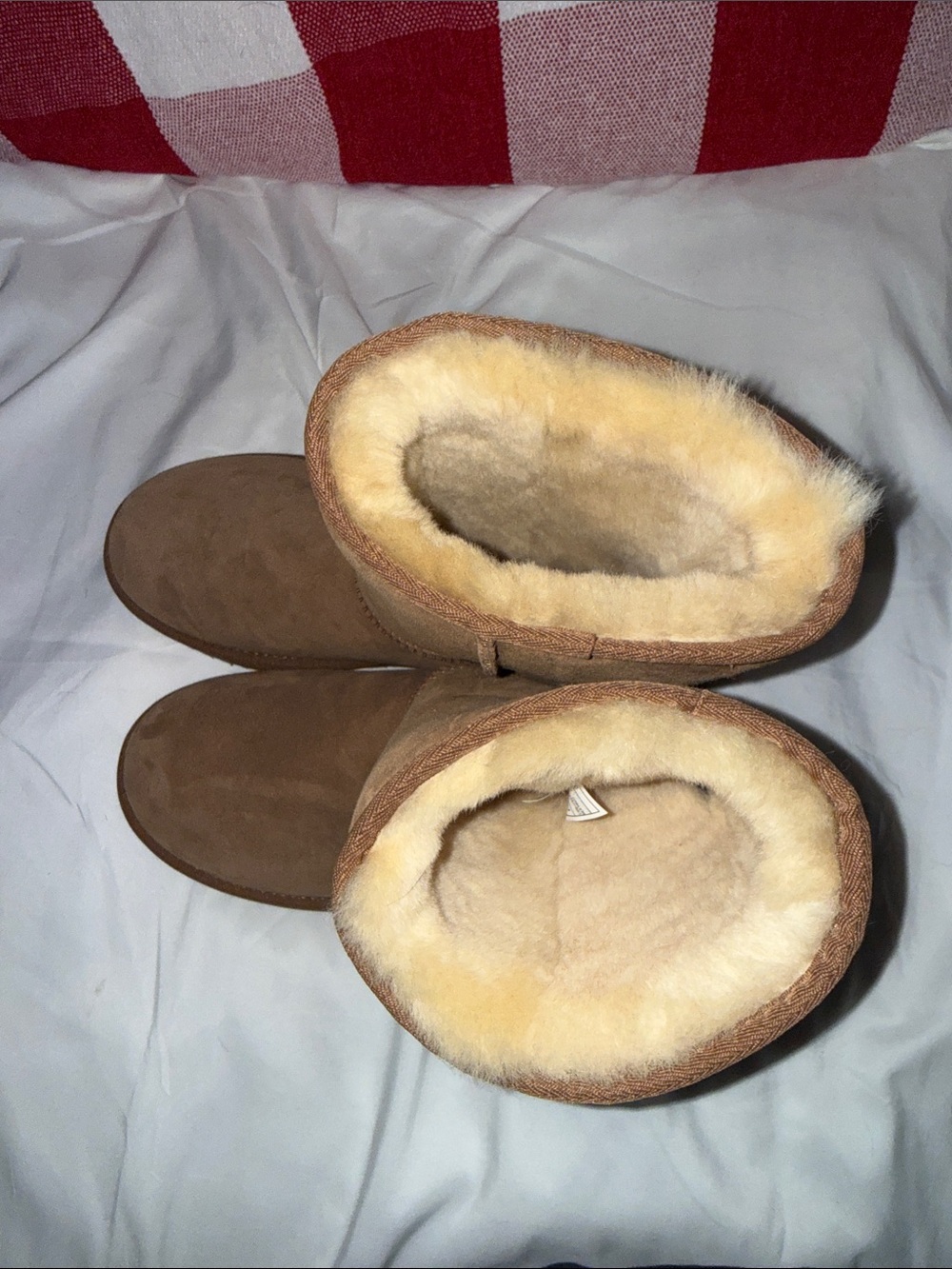 UGG Classic Short Chestnut Suede Winter Boots - Picture 4 of 7